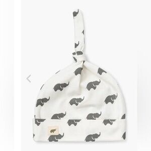Monica & Andy Brand New Organic Baby Elephant Top Knot Hat Cap